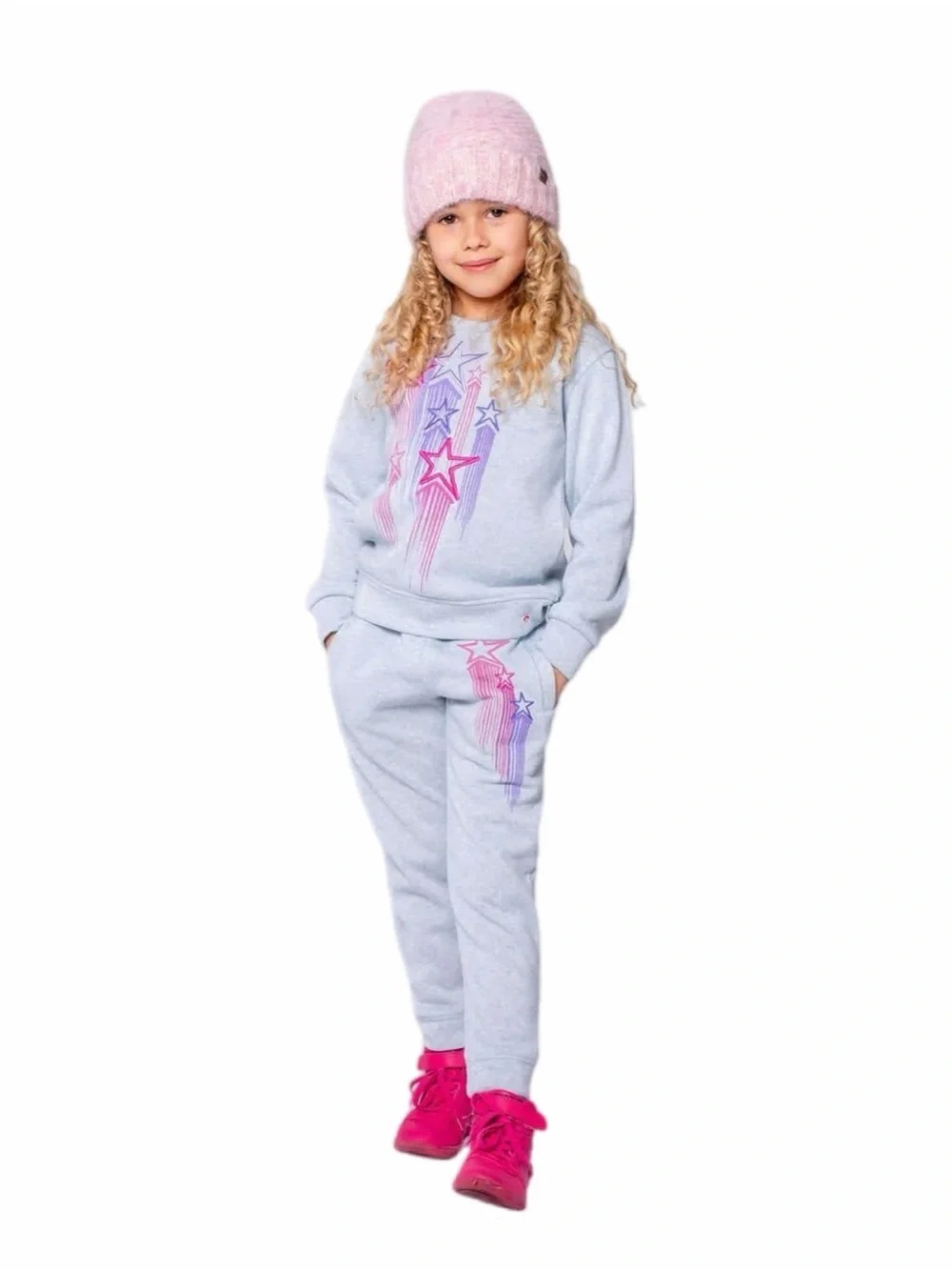 Appaman Kids Loungewear Sweatshirt Pants Legging Set Stars and Checkerboard